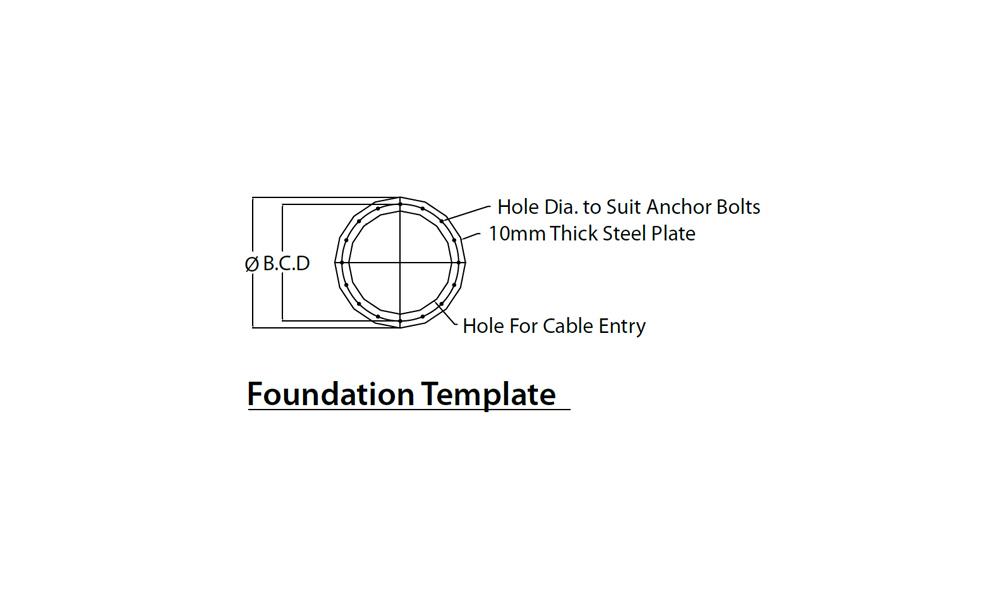 Flood Lighting Steel Poles