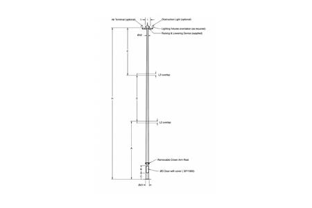 Flood Lighting Steel Poles